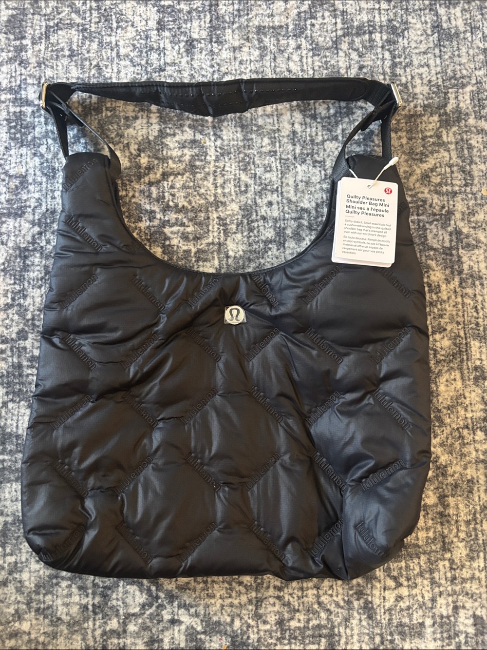 NEW Lululemon Quilty Pleasures Mini Shoulder Bag - os - black